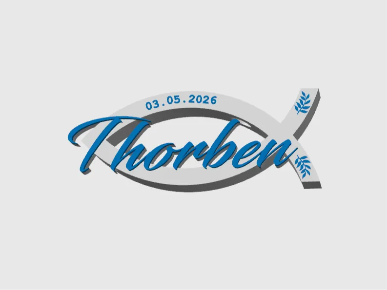Konfirmation, Kommunion, Firmung mit Namen Thorben
