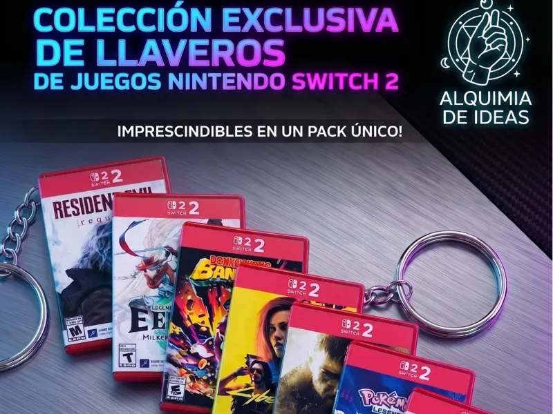 Nintendo Switch 2 Cover art keychain