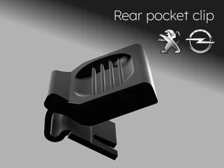 Clip poche arrière pour Peugeot & Opel