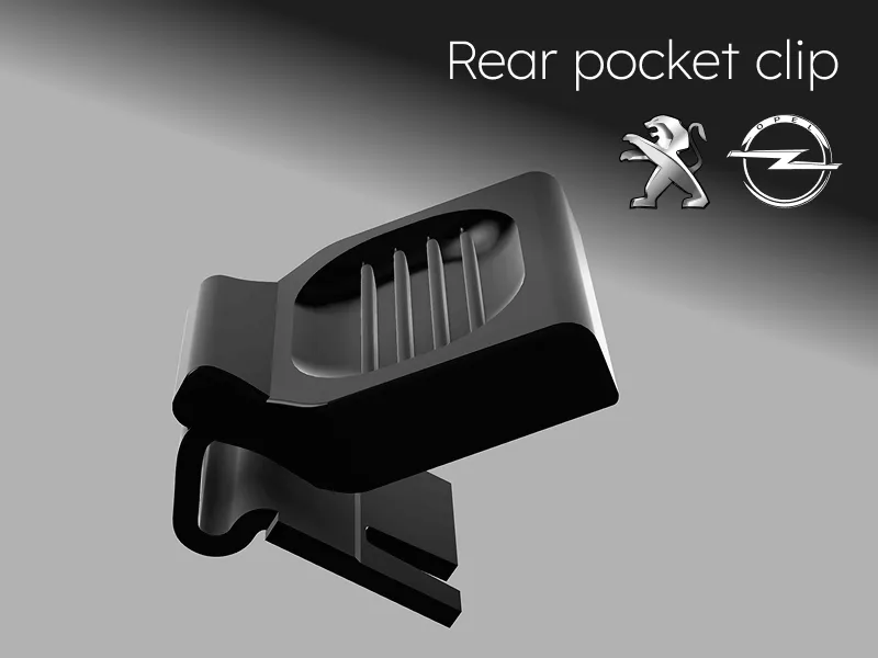 Clip poche arrière pour Peugeot & Opel