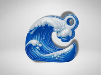 Wave Keychain