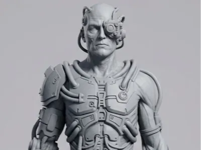 Borg Drone-Star Trek Inspired Sci-Fi Miniature