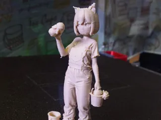 ネコミミ洗車少女