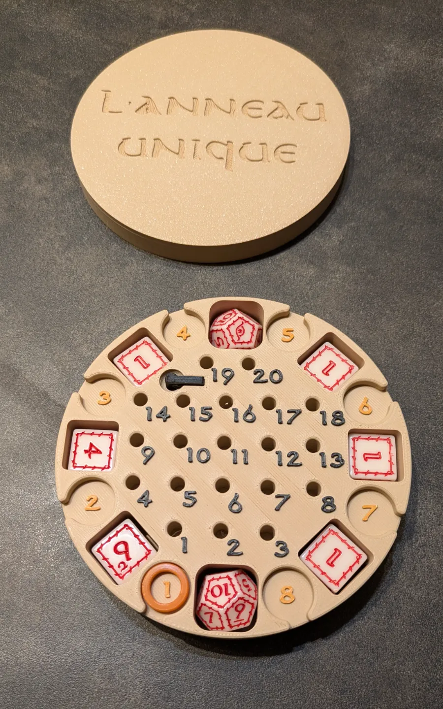 The one ring - Dice box & counters by GAYAL - MakerWorld