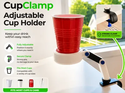 CupClamp – A small adjustable cup holder