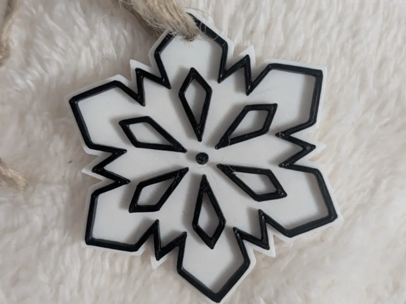 Snowflake Christmas Tree Ornament