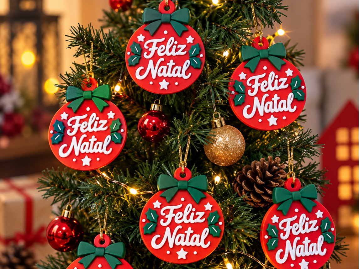 Decoração de Natal Árvore Chaveiro - 1