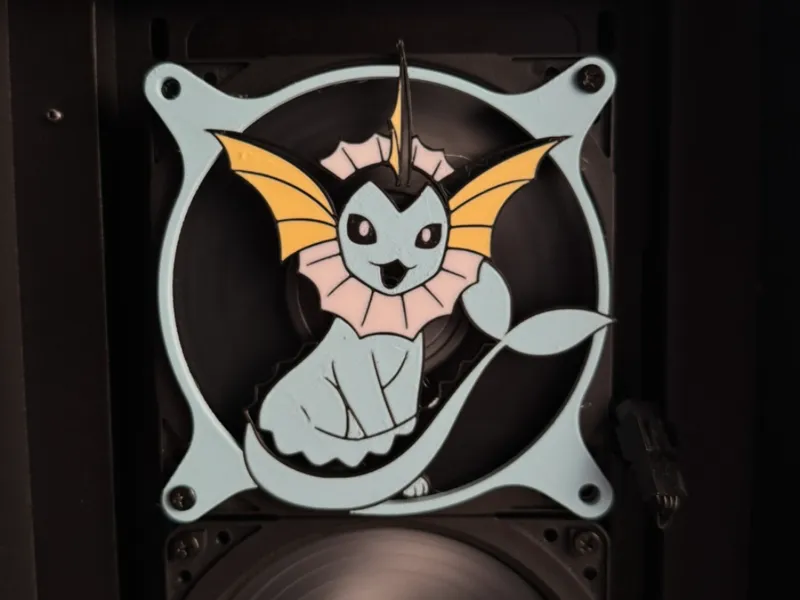 Vaporeon PC Fan cover 120mm (4 color/one AMS)