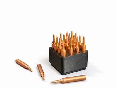 Gridfinity Soldering Tip Holder - Ø0.6 mm (1×1)