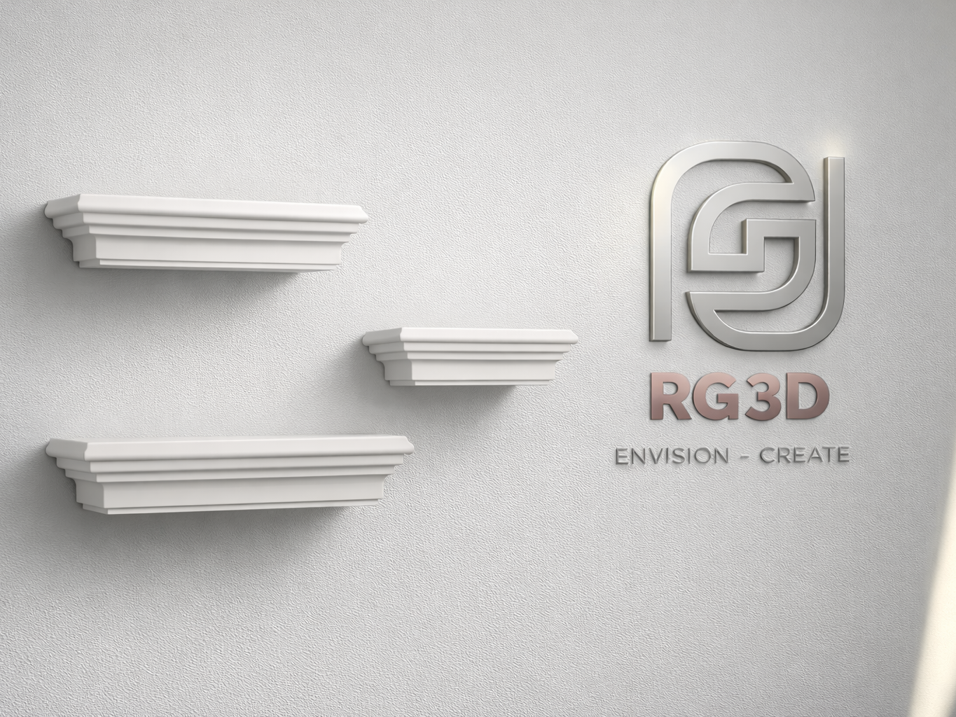 Miniatura 1 do modelo 3D Floating Shelves