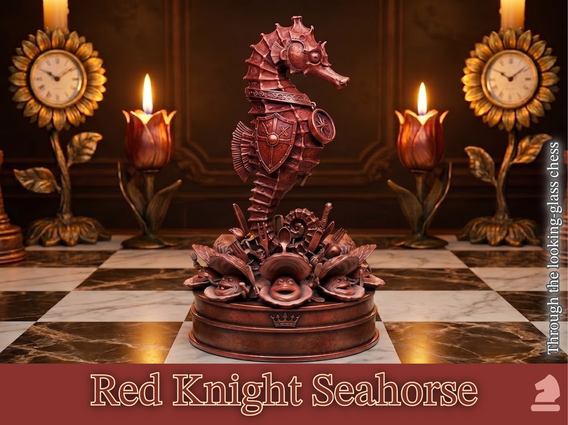 The Red Knight: Seahorse & Oysters