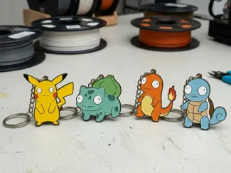 Pokèmon Keychain - Shocked Starter - 