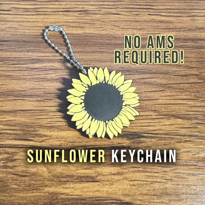 Sunflower Keychain