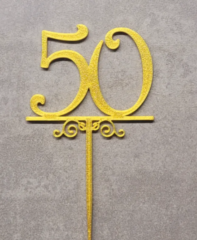 50 - Cake topper