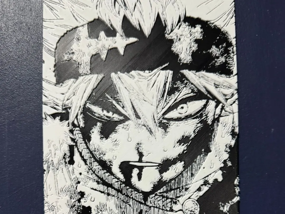 Asta Panel Color MANGA-PANEL ASTA BLACK CLOVER โ Kostenloses 3D-Druckmodell โ MakerWorld