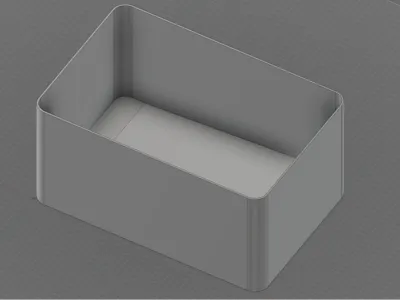 Fully Custom Poop Bin With Bottom Angle