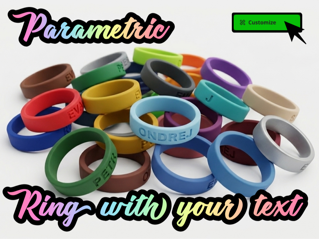 Custom ring  / bracelet Generator with your text