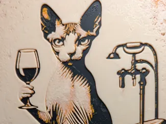 Sphinx Cat - Get N***d - Hueforge