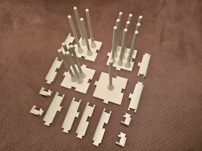 Modular Drying Rack for Biology Classrooms