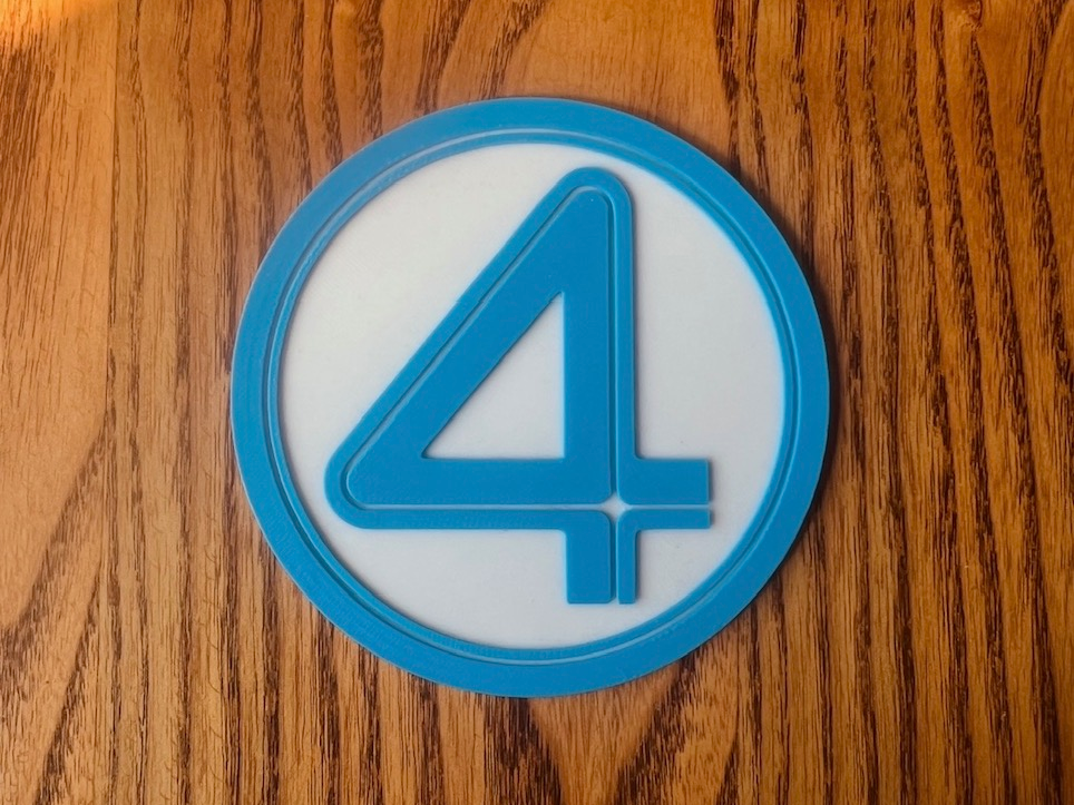 Fantastic 4 First steps logo 2025