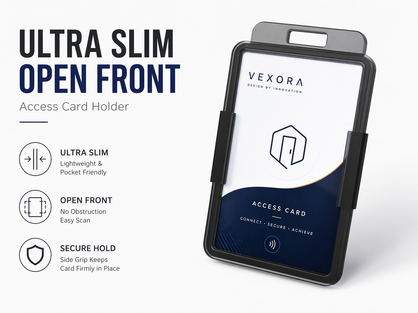 Ultra-Slim Frameless Access Card Case