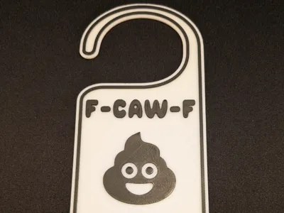 F-CAW-F im pooping Do Not Disturb Door Sign