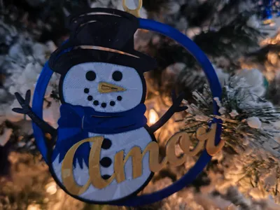 Snowman Christmas wishes