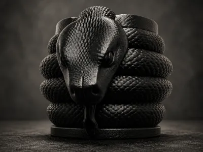 Snake vase for plants