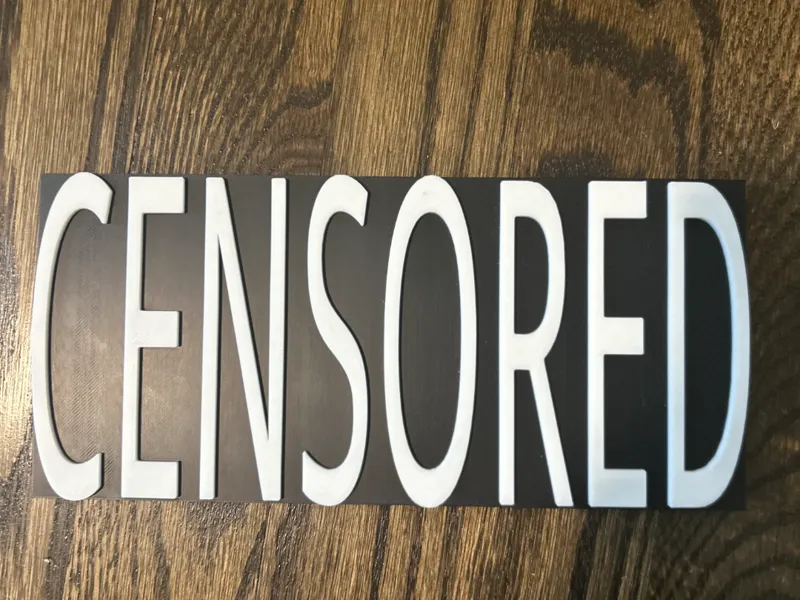 Censored Sign