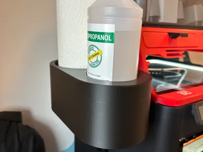 Isoprop and Paper Towel Holder for AMS Riser v2