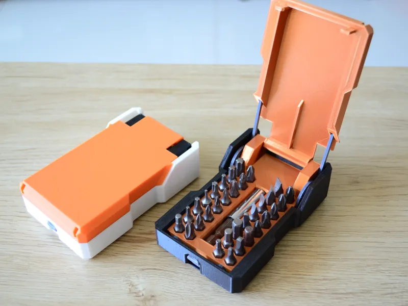 Spring-Loaded Hex Bit Case Box