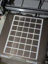 Single piece for large format printers 10% crosshatch infill
