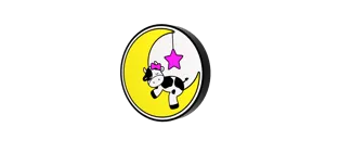 cow on the moon girls lightbox