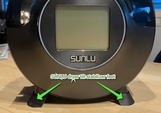 SUNLU filament dryer tilt protection