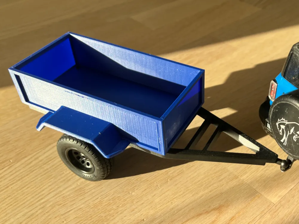 Nutzfahrzeuganhänger mit Anhängerkupplung und Aufbewahrungsbox für Traxxas TRX4M