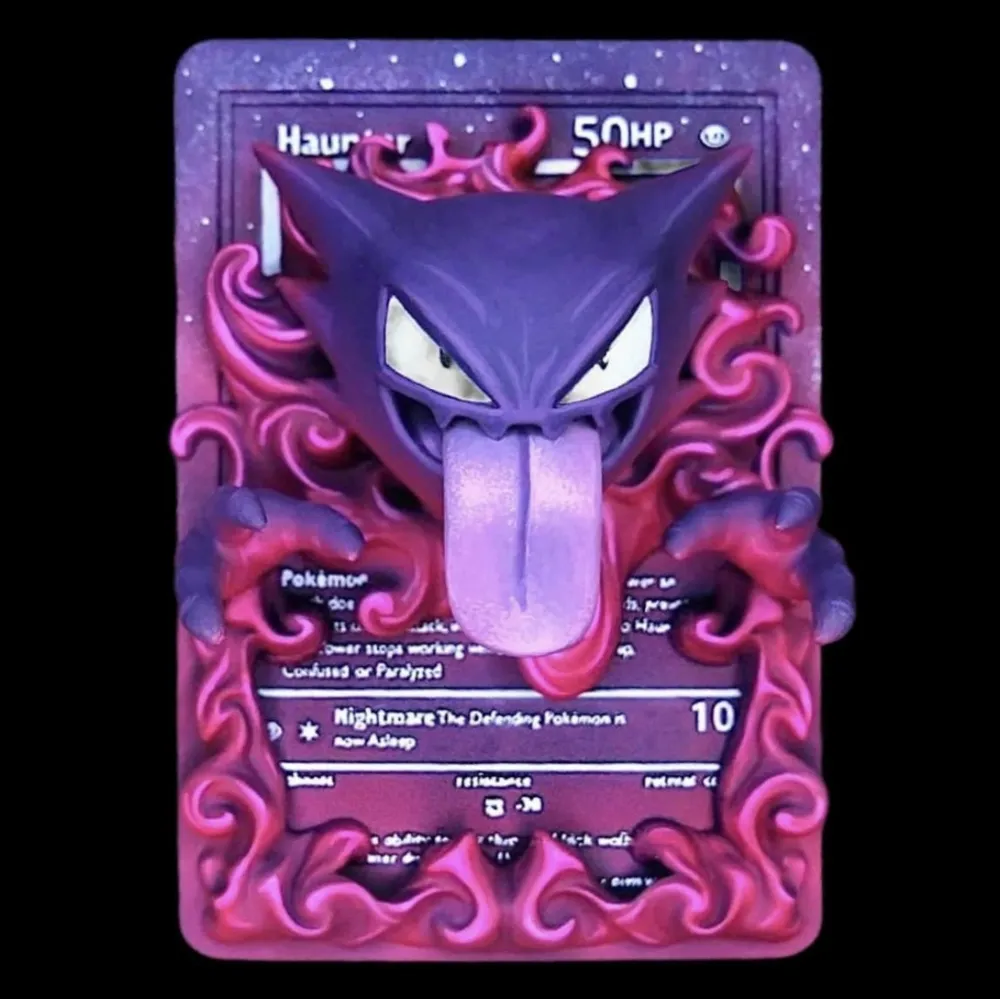 Haunter 3D Printable Pokmon Card; Pokemon TCG - Free 3D Print Model - MakerWorld Haunter 3D Printable Pokmon Card; Pokemon TCG - Free 3D Print Model - MakerWorld