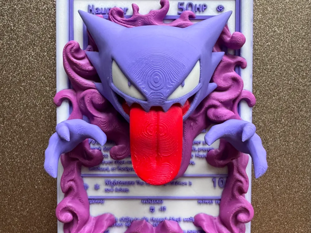 Haunter 3D Printable Pokmon Card; Pokemon TCG - Free 3D Print Model -  MakerWorld