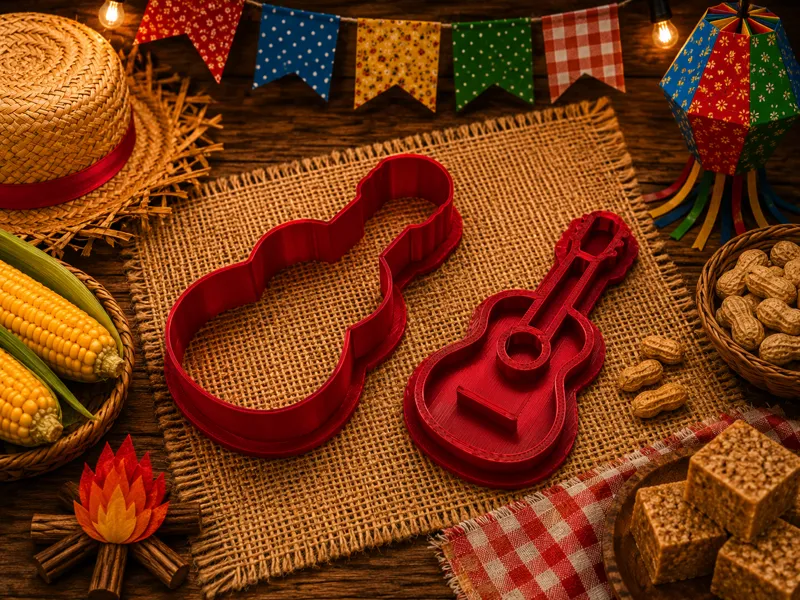 Cortador de Biscoito Festa Junina Violão