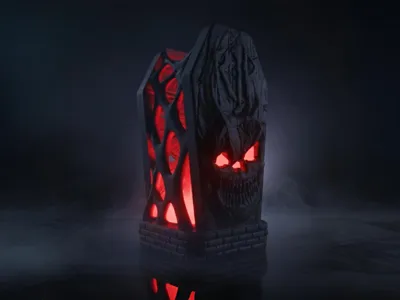 Halloween Tomb Lamp