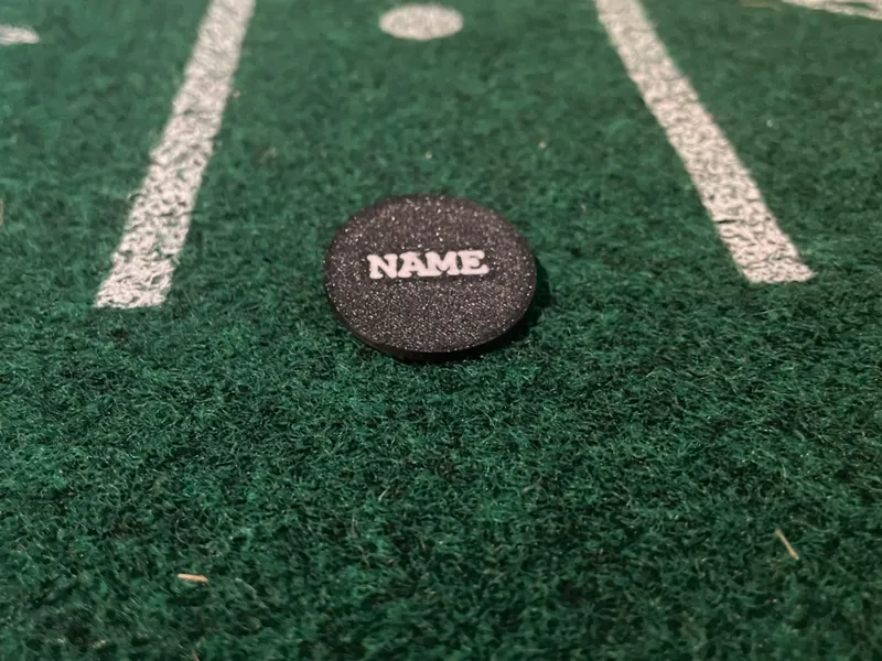 golf ball marker (customizable) with your own name