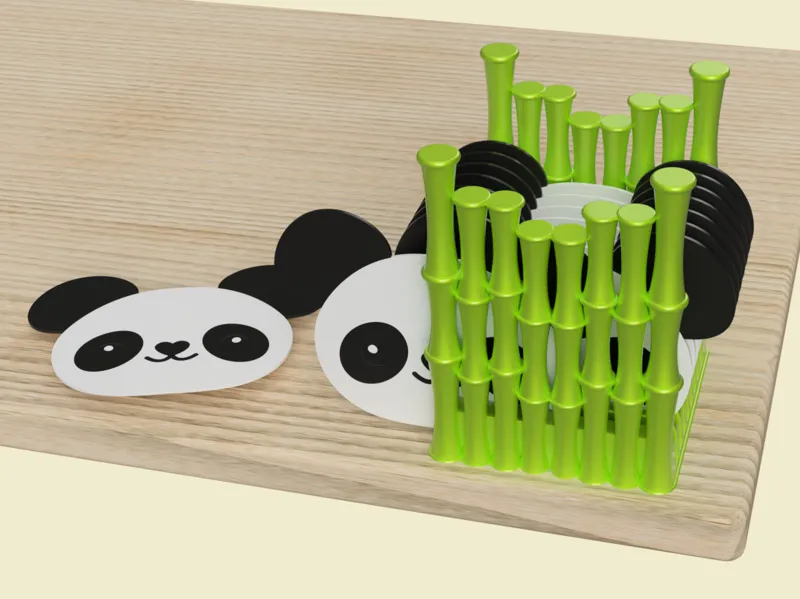 Panda Coaster (Living in the Bamboo Jungle)