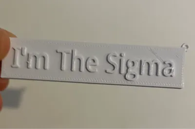 I'm The Sigma Keychain