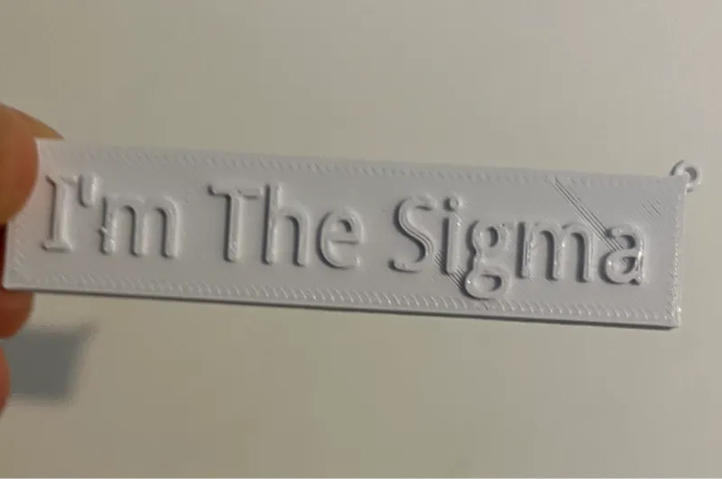 I'm The Sigma Keychain