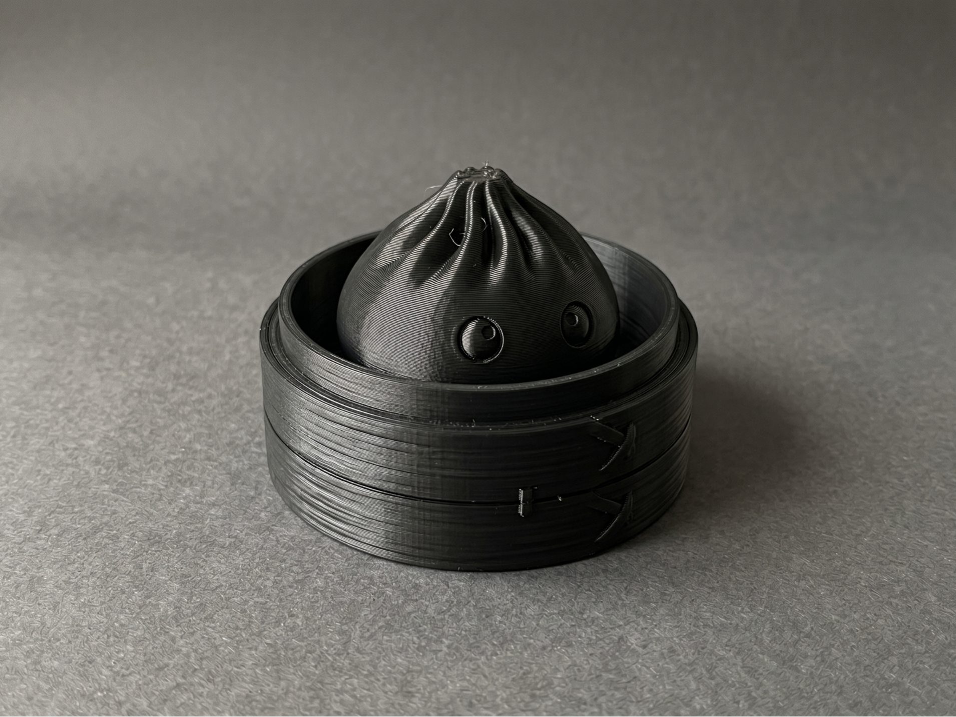Cute Dumpling Desk Toy (Minimalist Steamer Basket)
