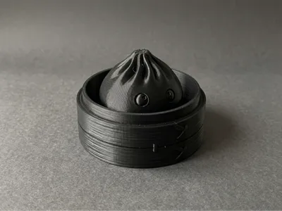 Cute Dumpling Desk Toy (Minimalist Steamer Basket)