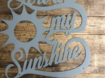 2D wall art you are my sunshine