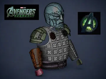 Accesorio para impresora 3D: WEARABLE Cosplay 2026 Dr. Doom, Avengers: Doomsday — vista de referencia 3