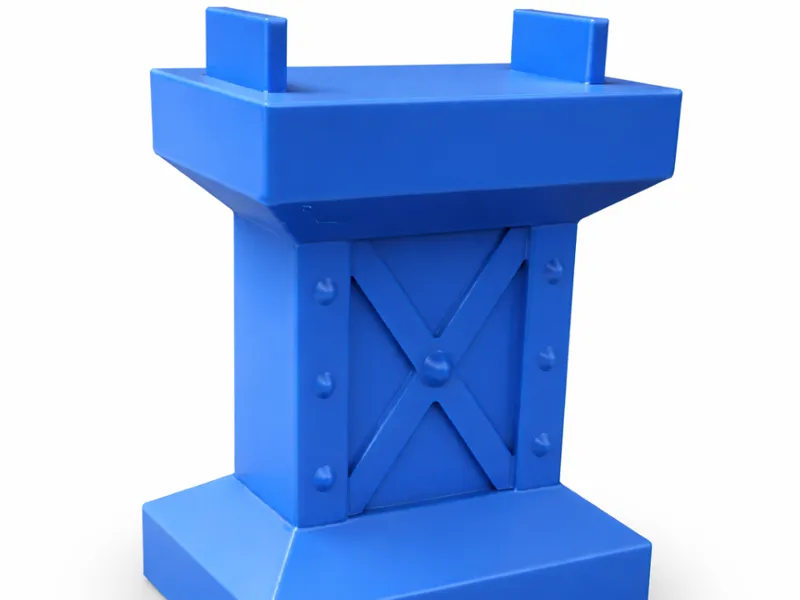 Toy Train Track Bridge Support Base