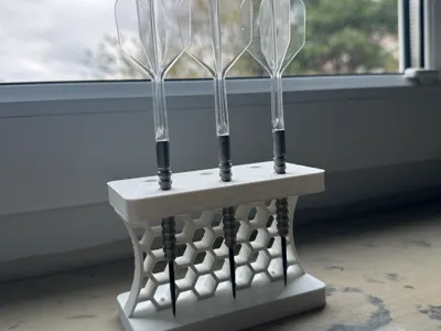 Modular Hex Darts Stand Holds 6 Darts NO Supports