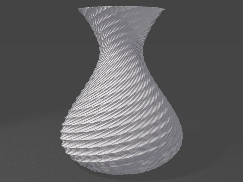 Arcadian vase - spiral - model 1.0